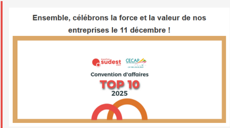 Jeudi 11 décembre | Convention d'affaires Top10